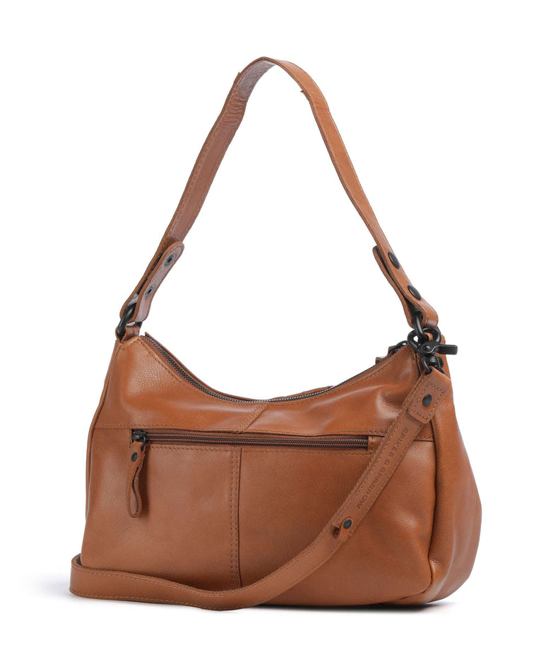 Spikes & Sparrow Suede Mix Jadeline Shoulder bag brandy