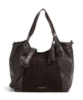 Spikes & Sparrow Suede Mix Ryana Tote bag dark brown