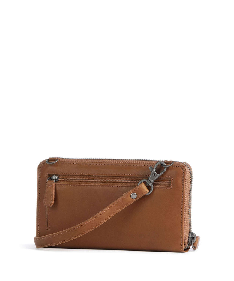The Chesterfield Brand Cow Wax Pull Up Taipei Wallet cognac