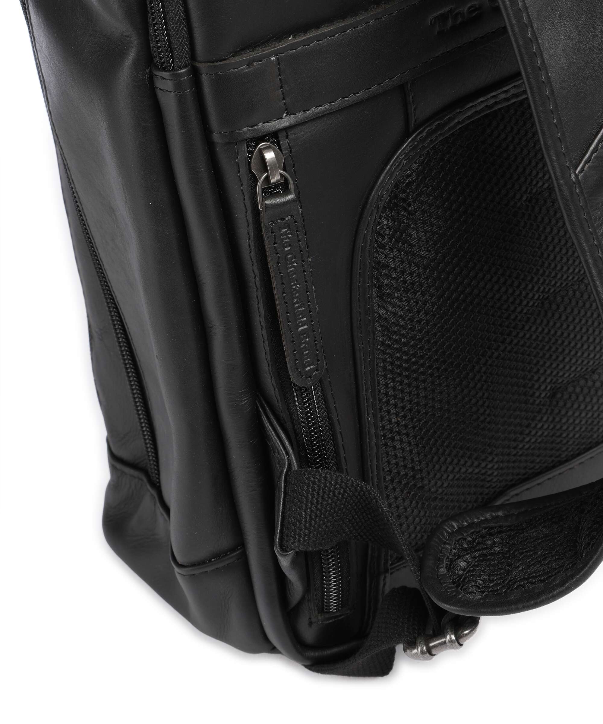 The Chesterfield Brand Wax Pull Up Cow Detroit Backpack black
