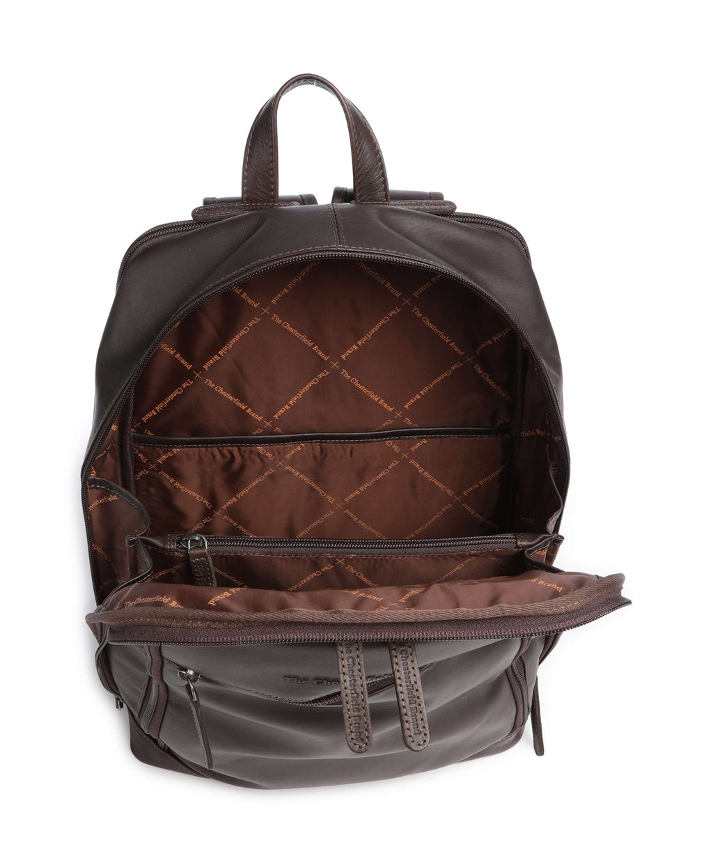 The Chesterfield Brand Wax Pull Up Cow Detroit Backpack brown