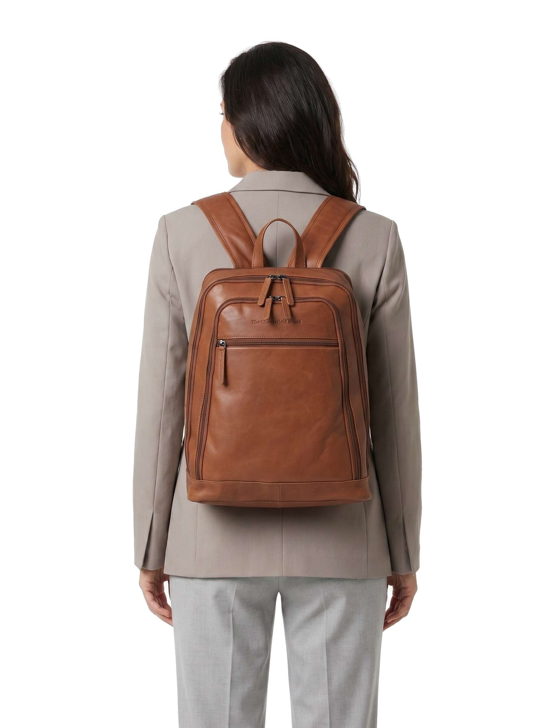 chesterfield leather backpack The Brand Wax Pull Up Cow Detroit cognac The timeless design and Length:3in 12 weight Matching The Right Size