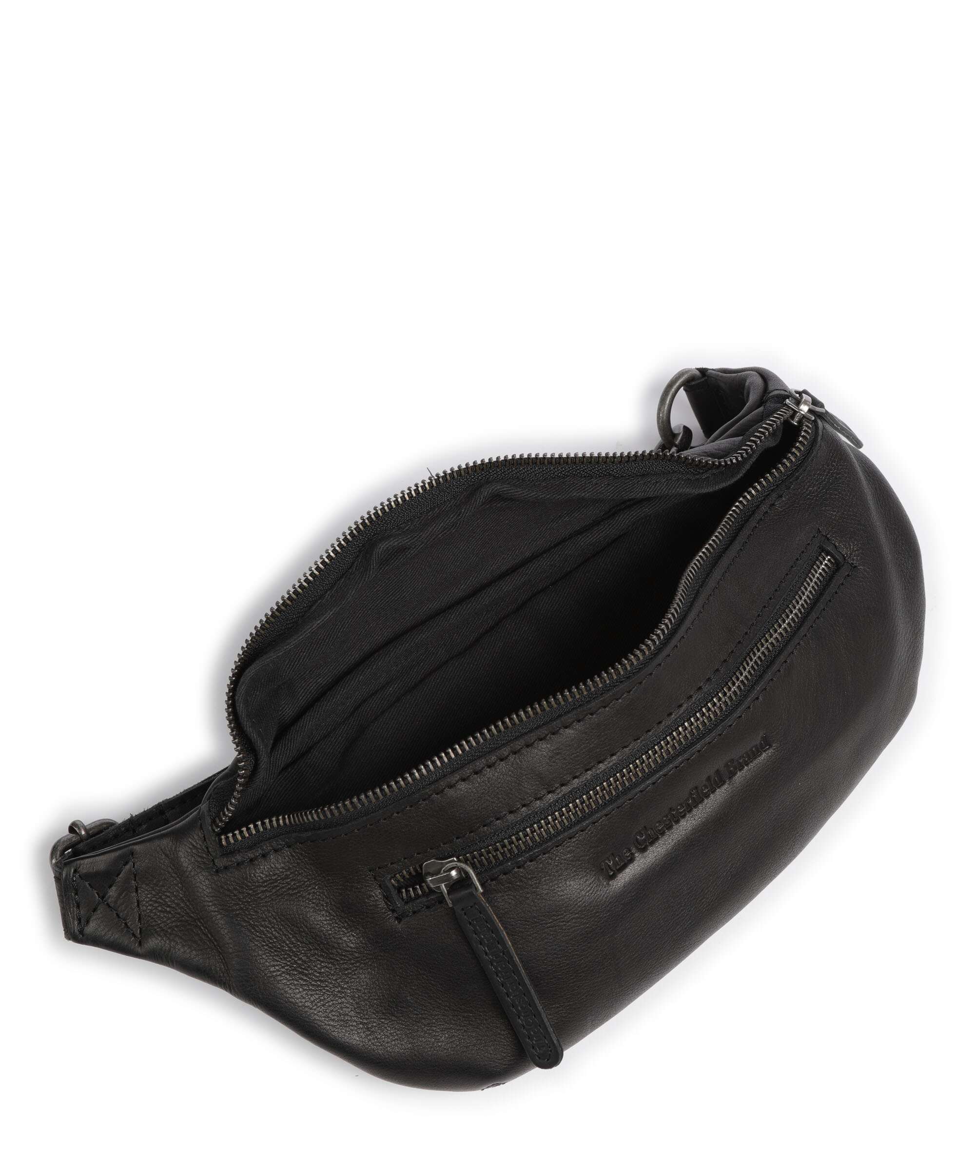 The Chesterfield Brand Washed Waxed Cow Severo Belt bag black