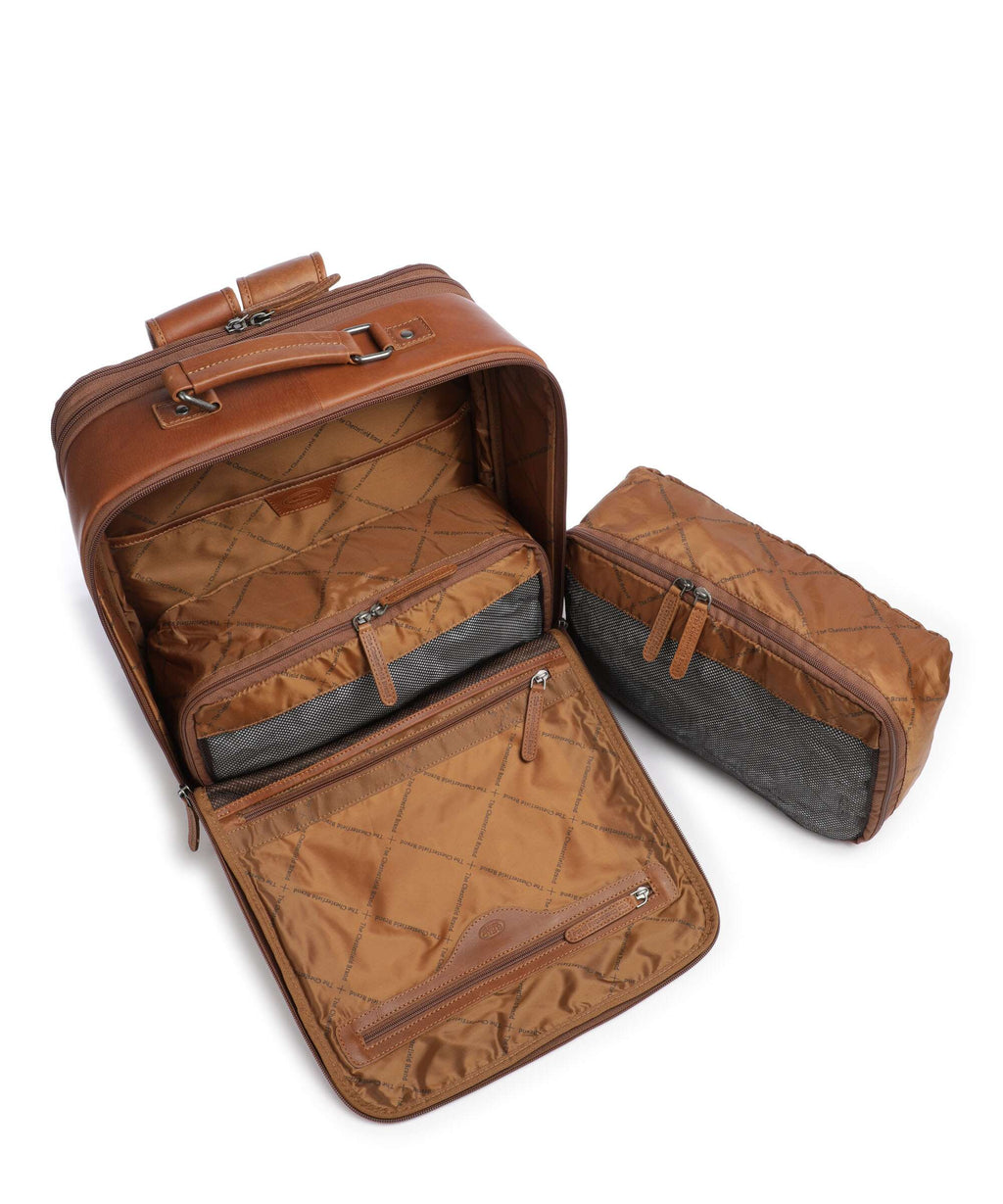 The Chesterfield Brand Cow Wax Pull Up Jamaica Backpack cognac