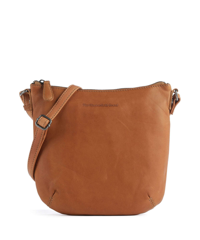 The Chesterfield Brand Cow Wax Pull Up Redding Crossbody bag cognac