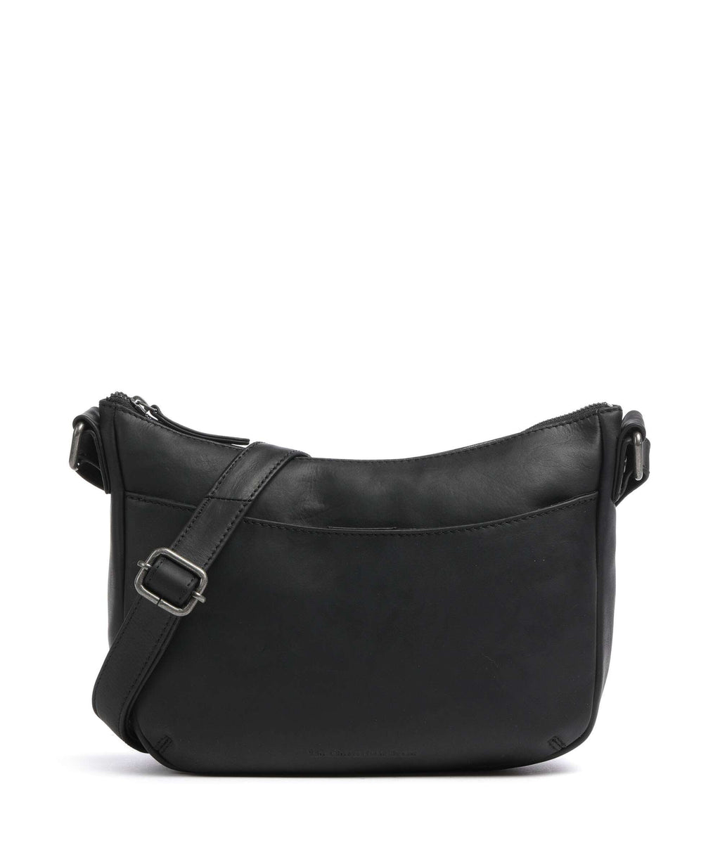 The Chesterfield Brand Cow Wax Pull Up Henderson Crossbody bag black