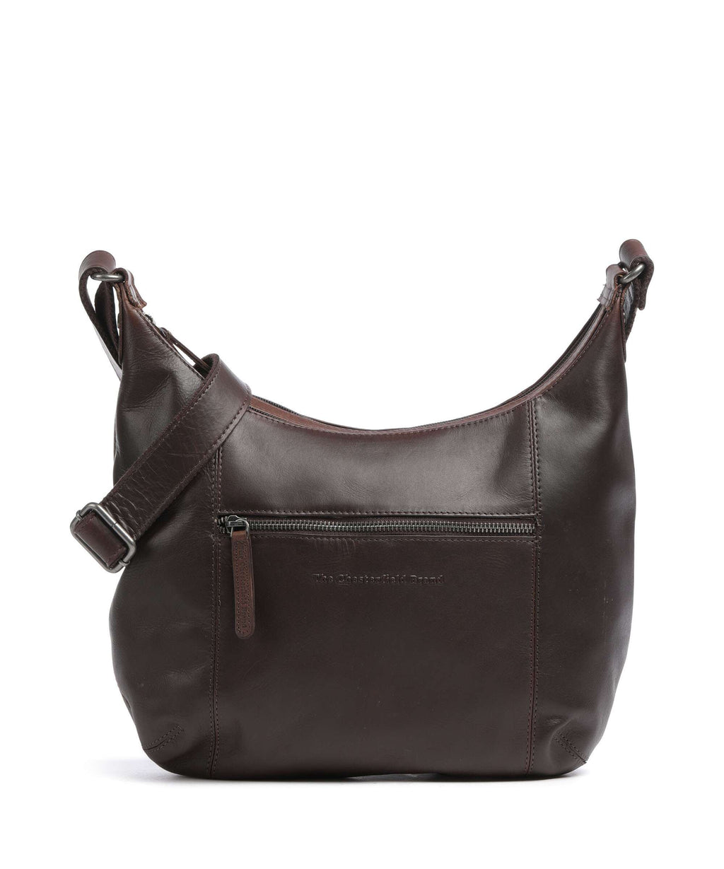 The Chesterfield Brand Cow Wax Pull Up Arlette Hobo bag brown