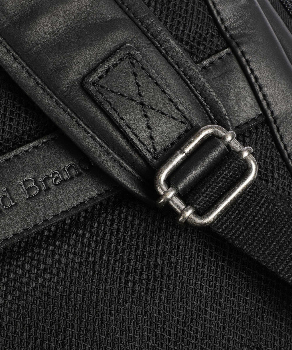 The Chesterfield Brand Wax Pull Up Cow Savona Backpack black
