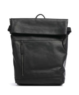 The Chesterfield Brand Cow Wax Pull Up Mazara Backpack black