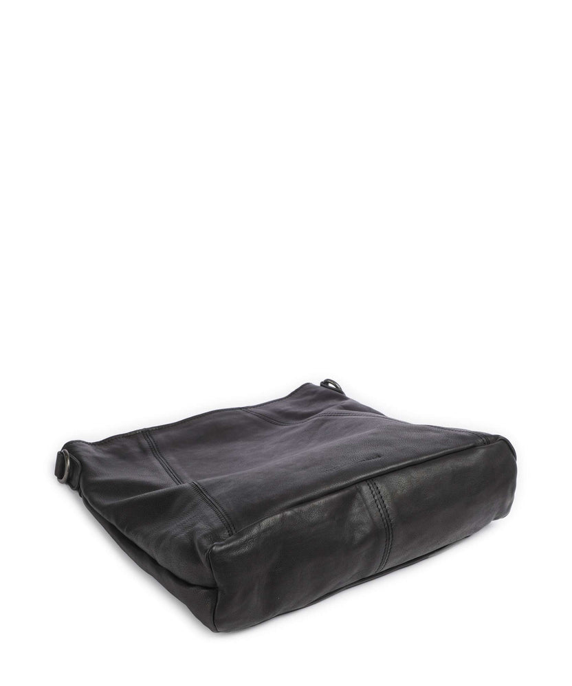 The Chesterfield Brand Washed Waxed Cow Sintra Hobo bag black