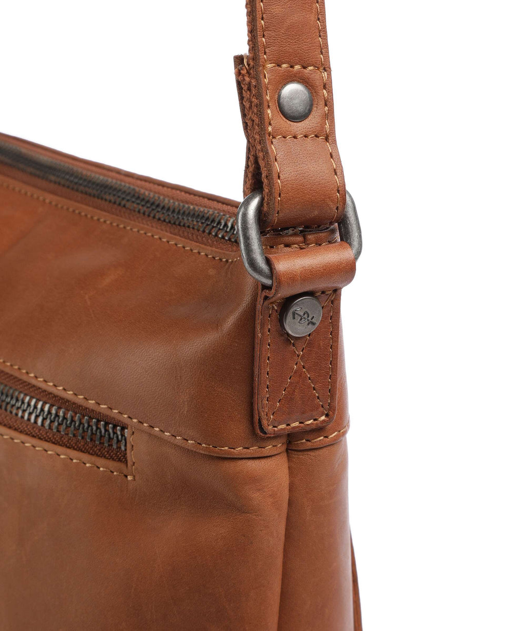 The Chesterfield Brand Cow Wax Pull Up Cartagena Crossbody bag cognac