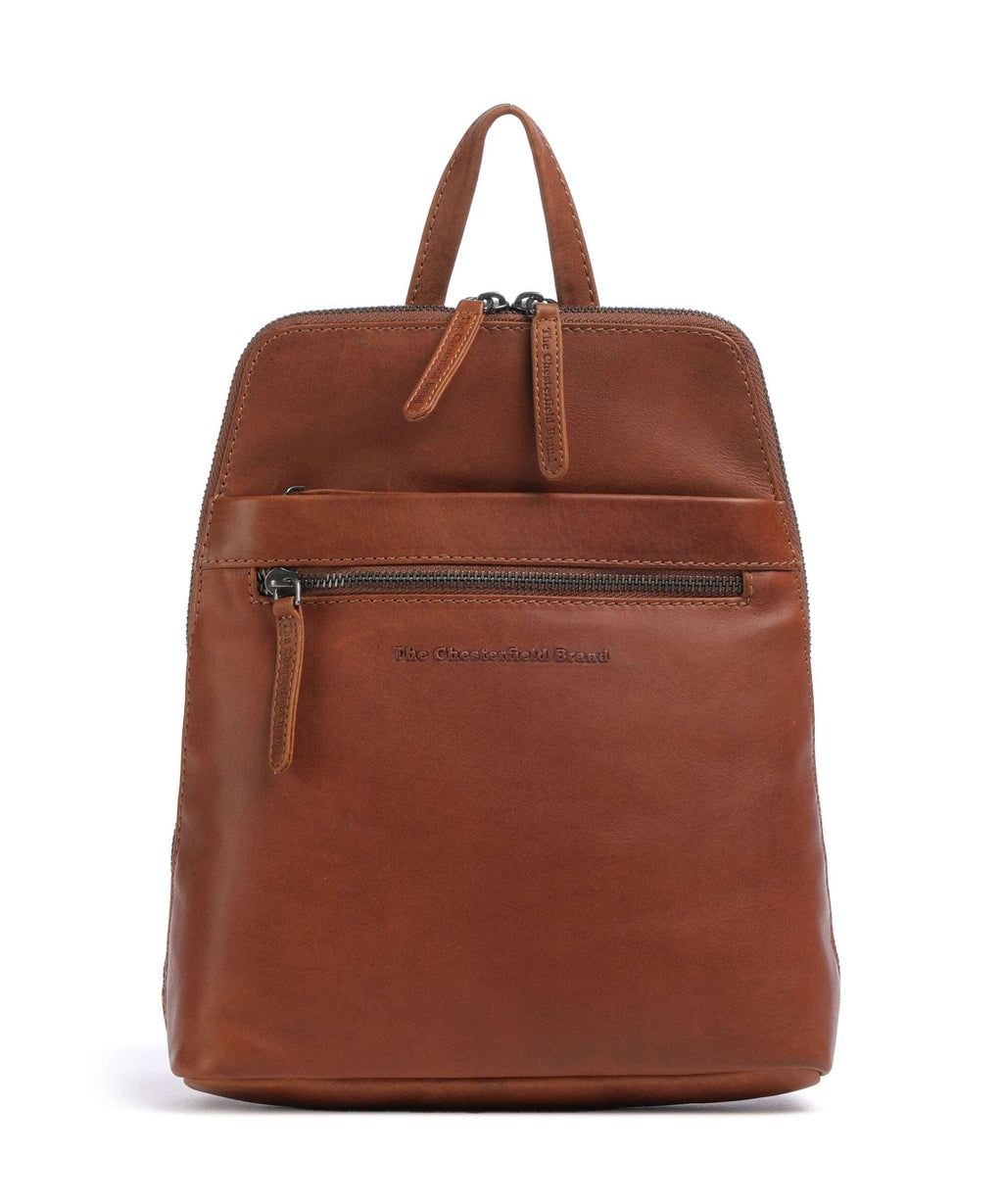 The Chesterfield Brand Wax Pull Up Cow Linford Backpack cognac