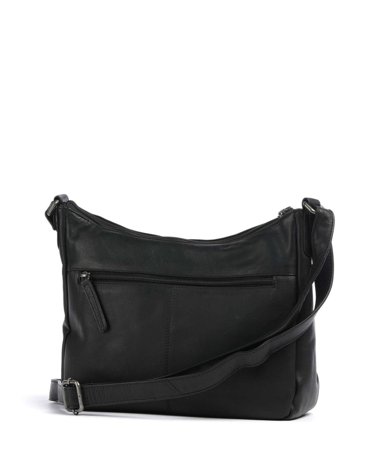 The Chesterfield Brand Cow Wax Pull Up Loraine Crossbody bag black