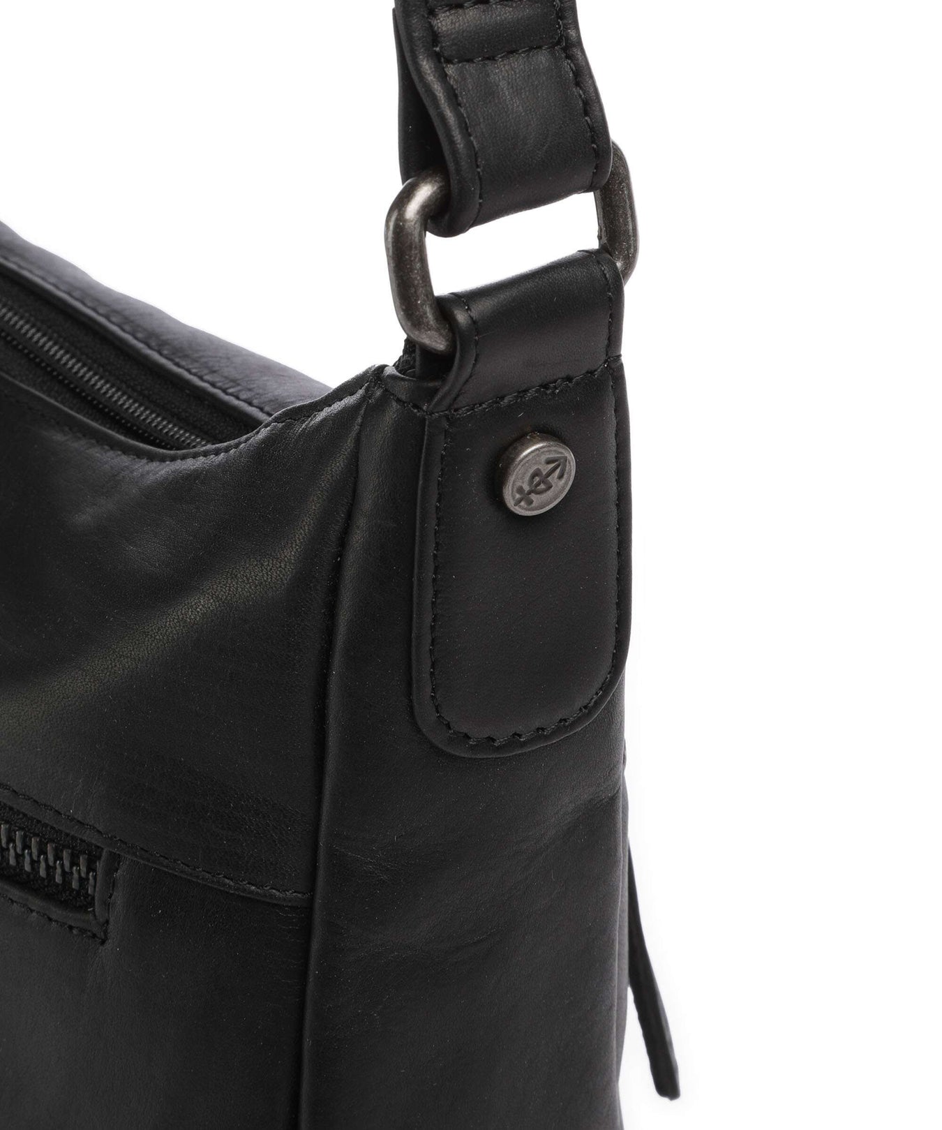 The Chesterfield Brand Cow Wax Pull Up Loraine Crossbody bag black