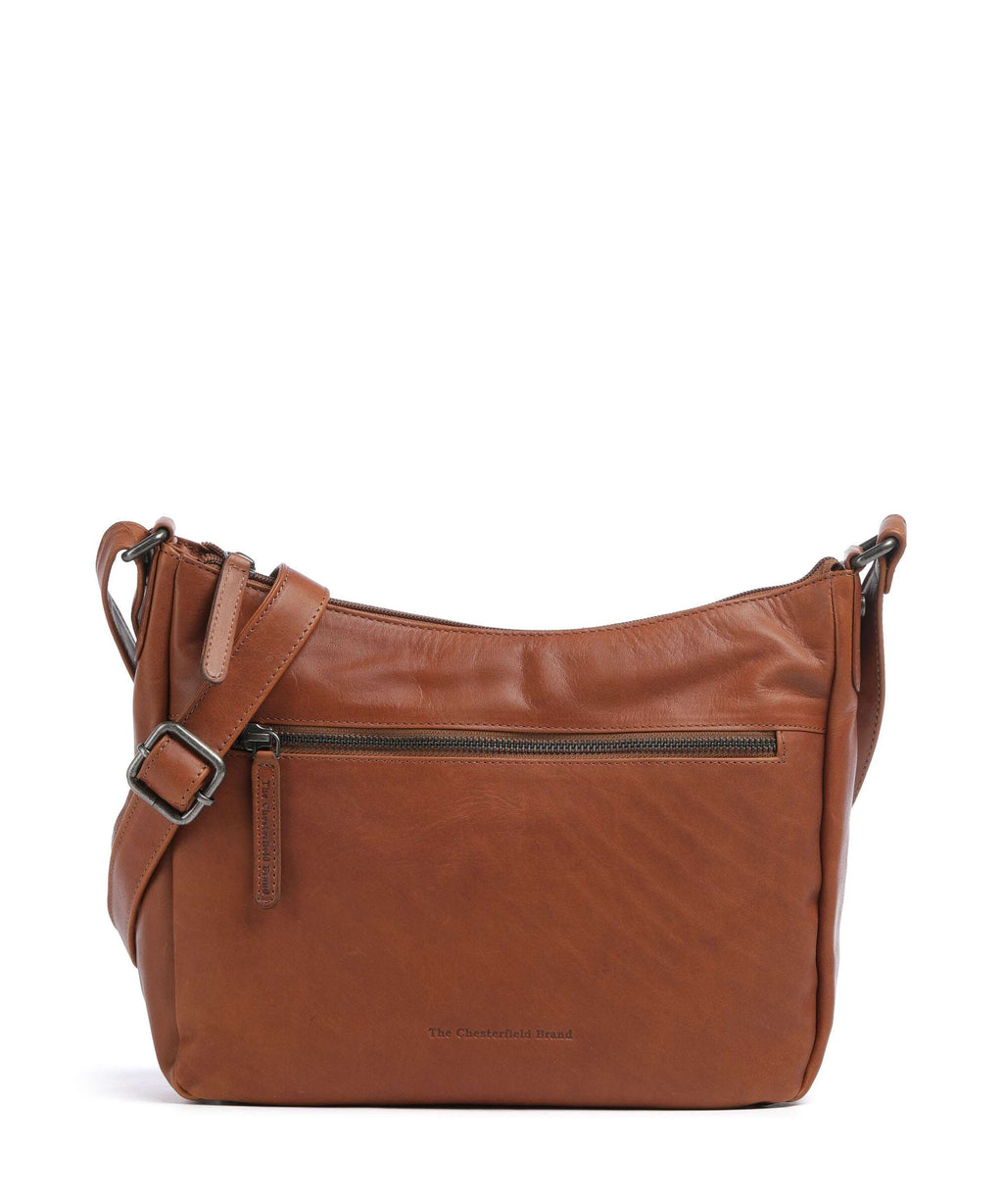 The Chesterfield Brand Wax Pull Up Cow Loraine Crossbody bag cognac