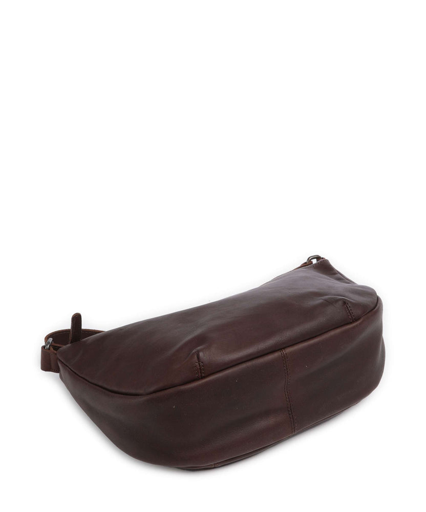 The Chesterfield Brand Cow Wax Pull Up Piemonte Crossbody bag brown
