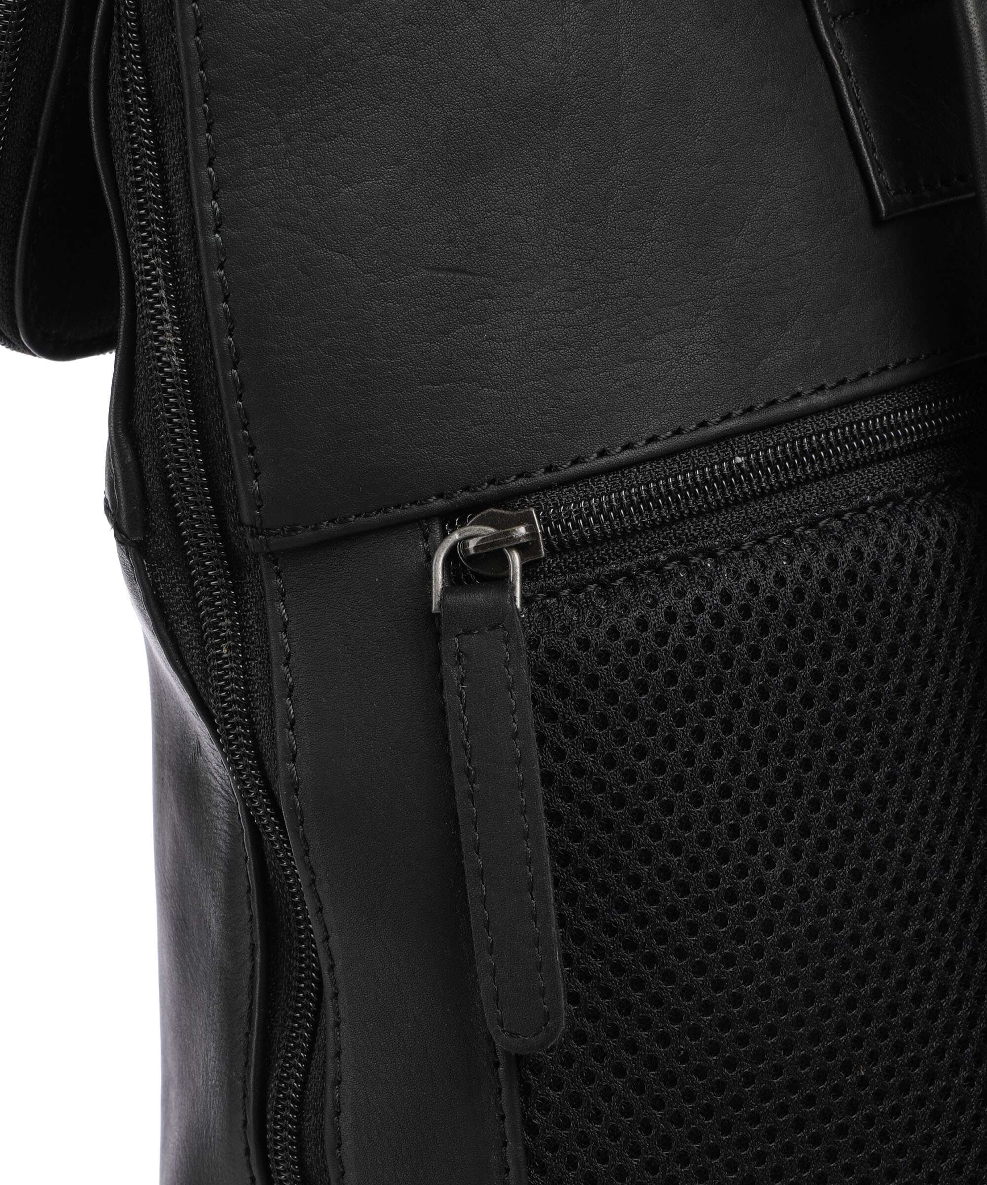 The Chesterfield Brand Wax Pull Up Cow Larsson Backpack black