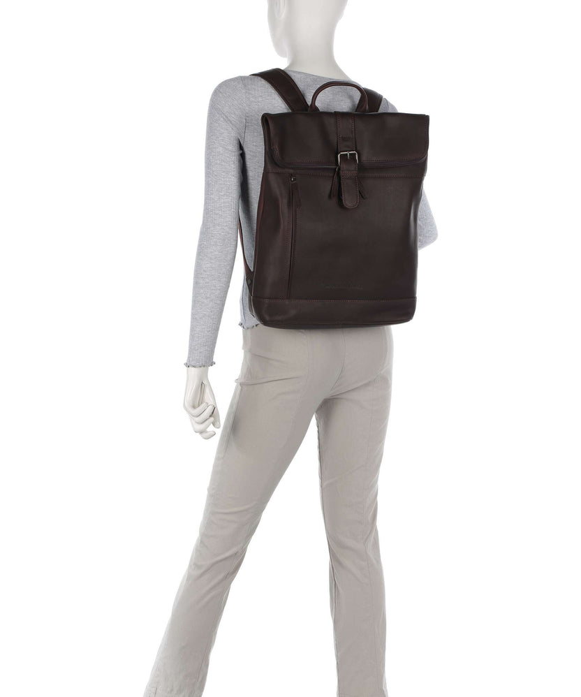 The Chesterfield Brand Cow Wax Pull Up Larsson Backpack brown