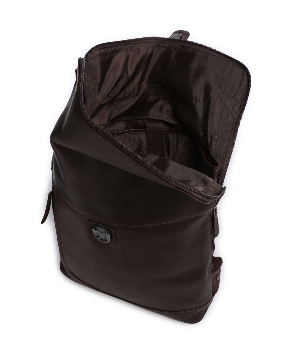 The Chesterfield Brand Cow Wax Pull Up Larsson Backpack brown