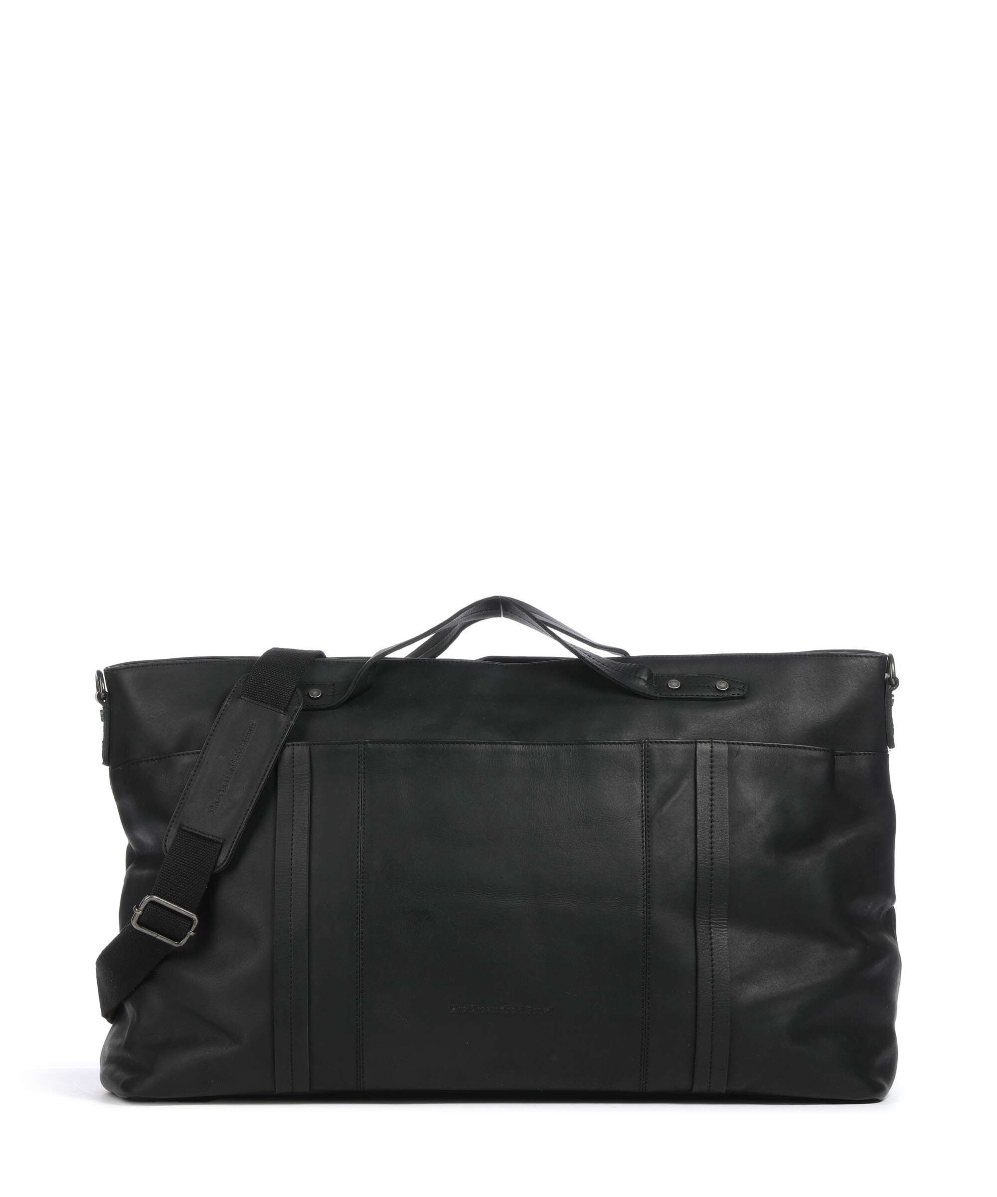 The Chesterfield Brand Wax Pull Up Cow Mark Weekend bag black