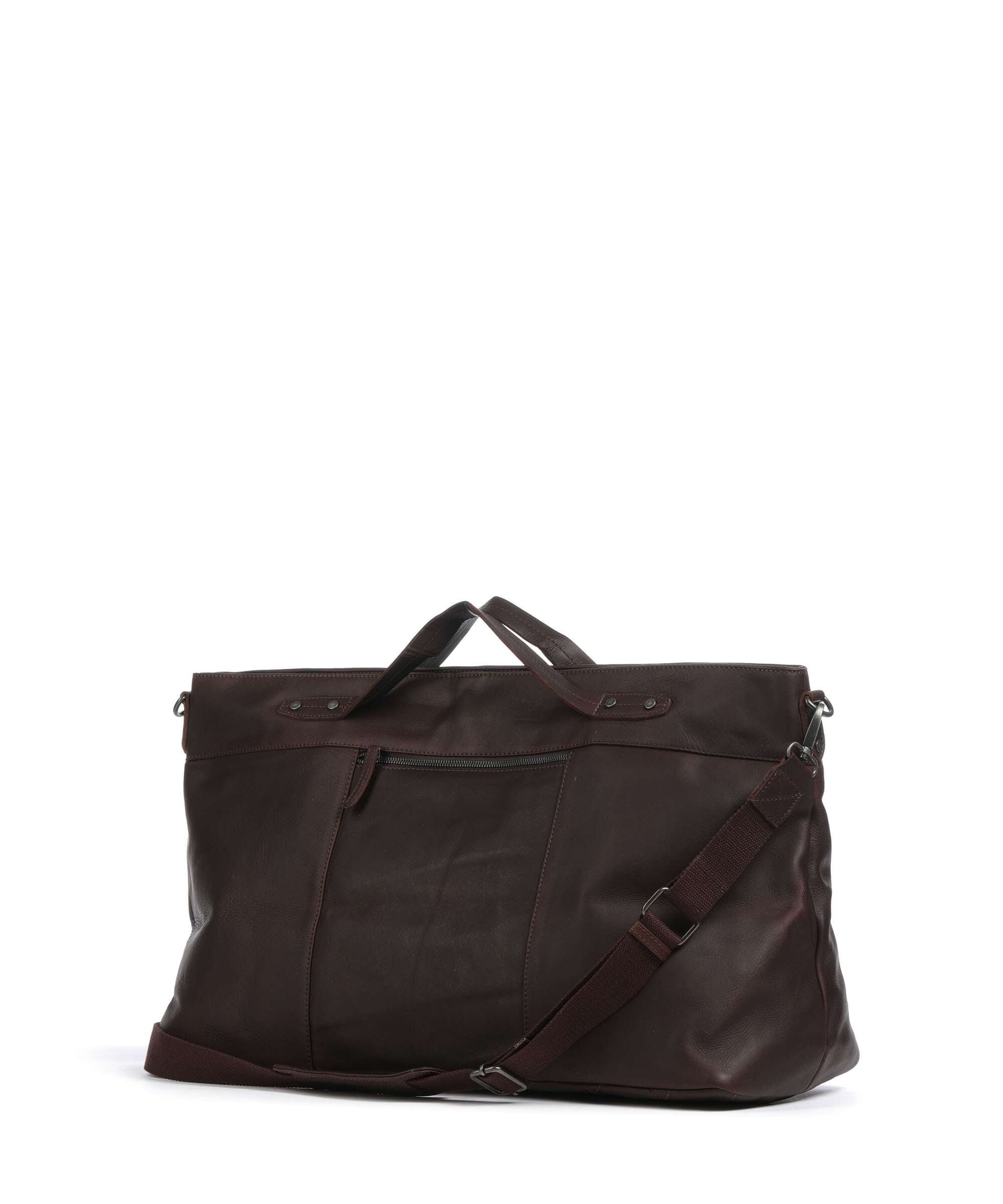 The Chesterfield Brand Wax Pull Up Cow Mark Weekend bag brown