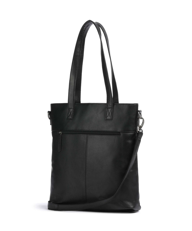 The Chesterfield Brand Cow Wax Pull Up Nunavik Tote bag black