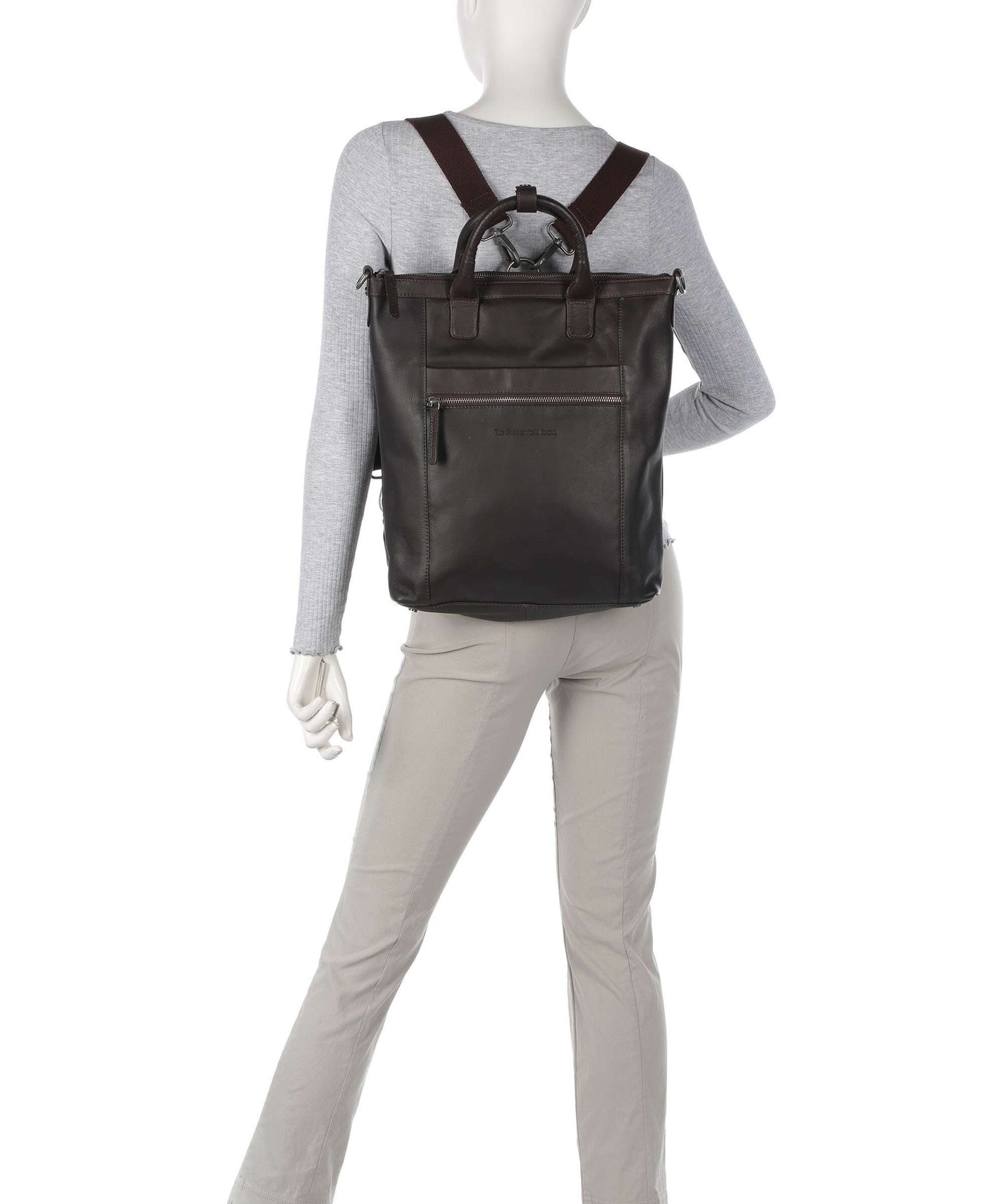 The Chesterfield Brand Cow Wax Pull Up Luisa Backpack bag brown