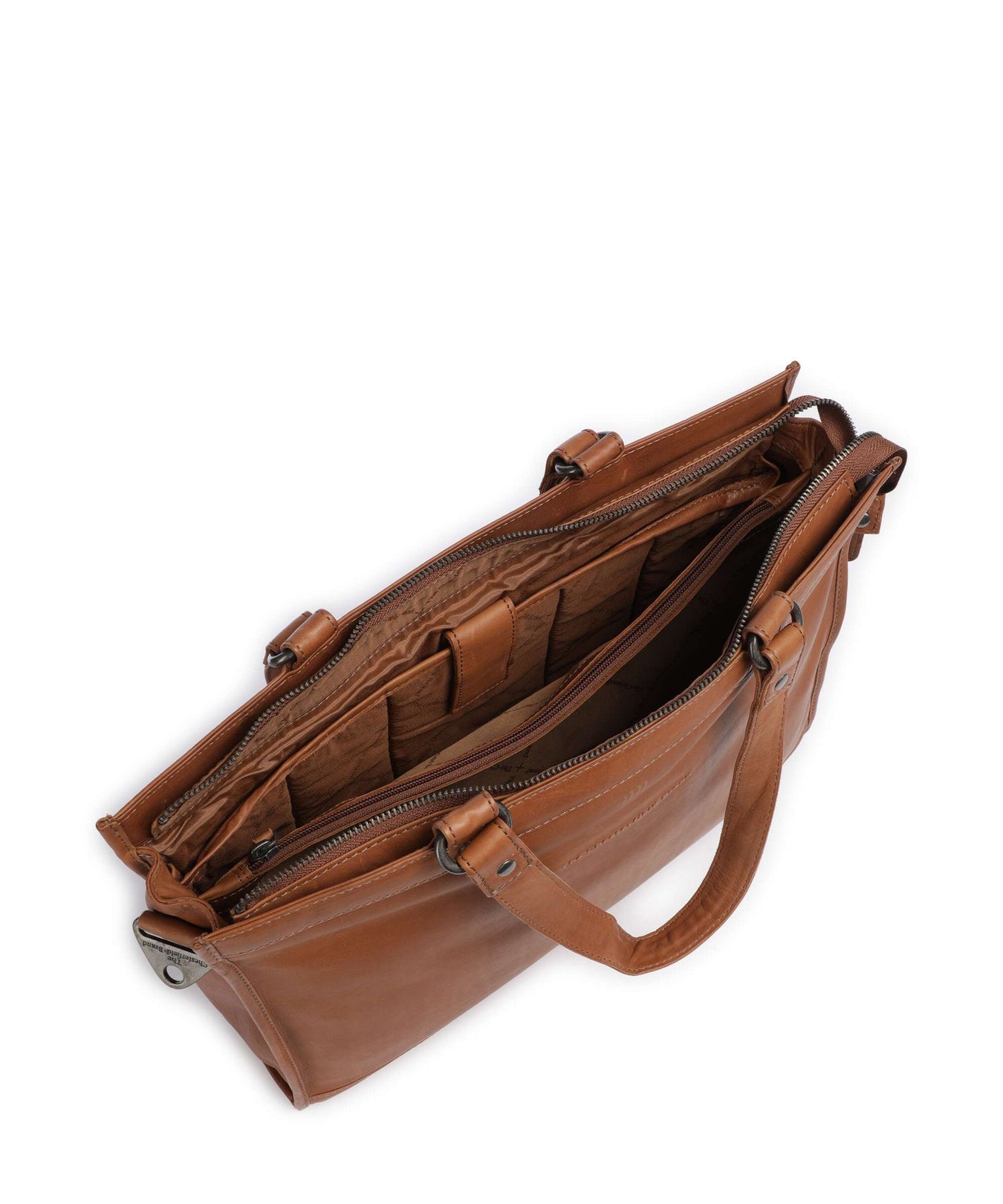 The Chesterfield Brand Cow Wax Pull Up Manly Tote bag cognac
