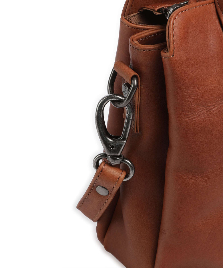 The Chesterfield Brand Wax Pull Up Cow Hermosa Handbag cognac