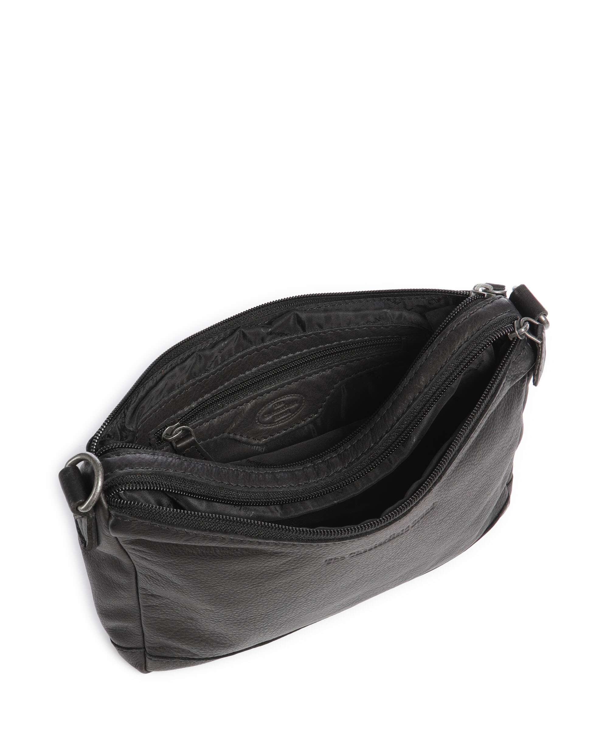 The Chesterfield Brand Washed Waxed Cow Irving Shoulder bag black