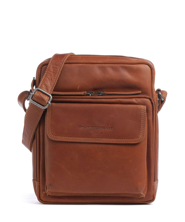 The Chesterfield Brand Wax Pull Up Cow Montira Crossbody bag cognac