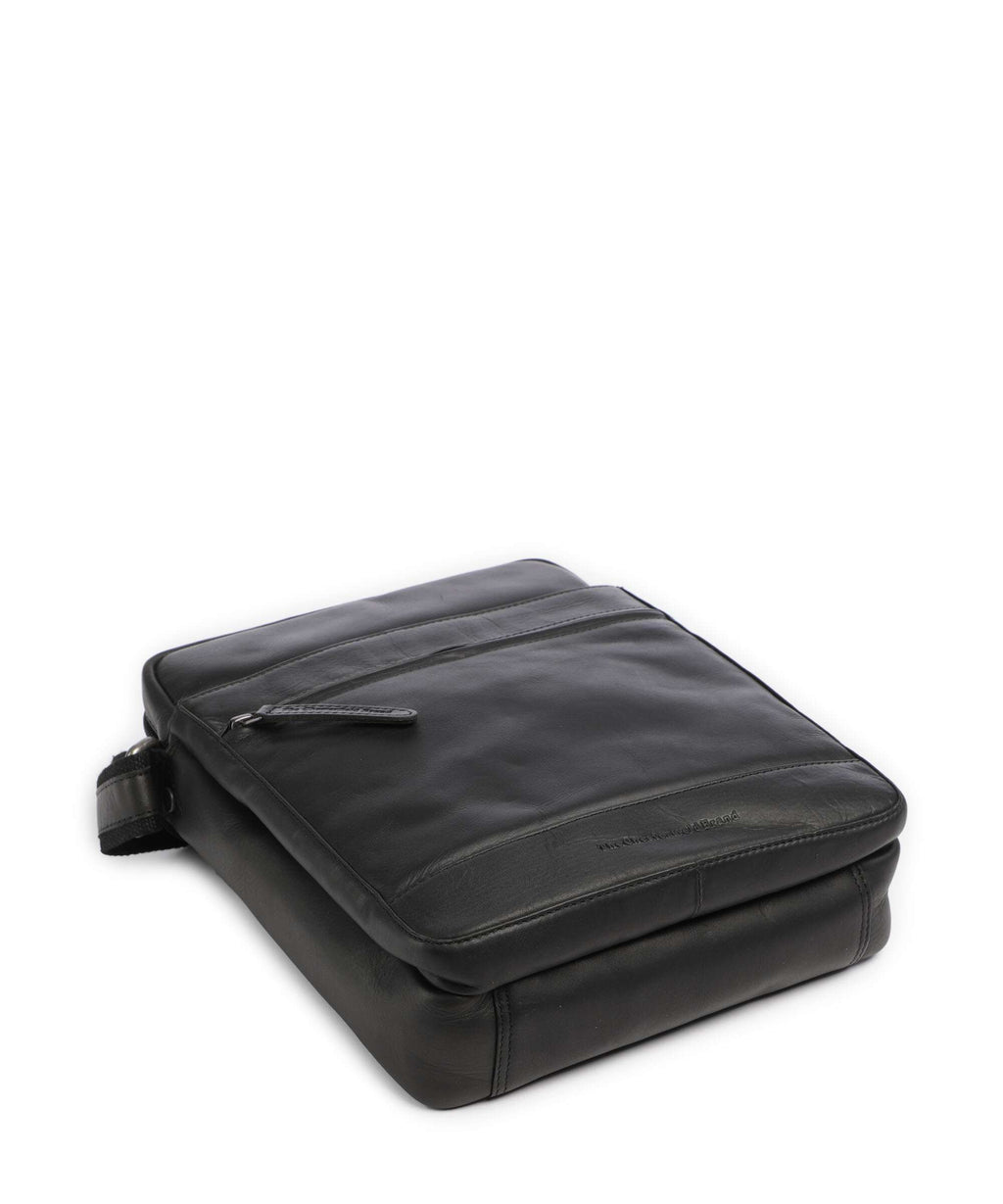 The Chesterfield Brand Wax Pull Up Cow Anzora Crossbody bag black