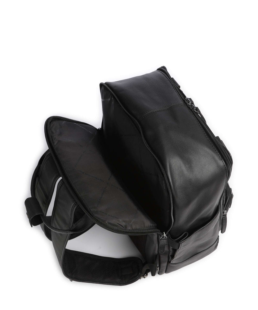The Chesterfield Brand Wax Pull Up Cow Calden Backpack black