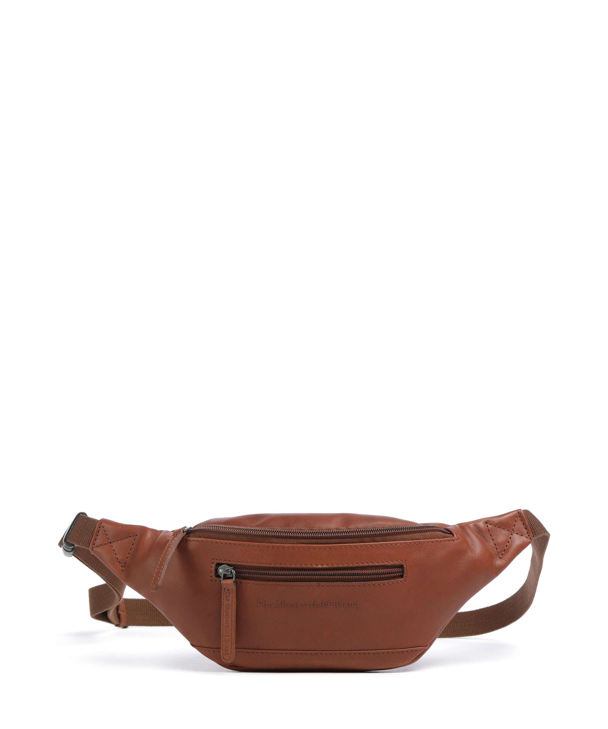 The Chesterfield Brand Wax Pull Up Cow Brana Belt bag cognac