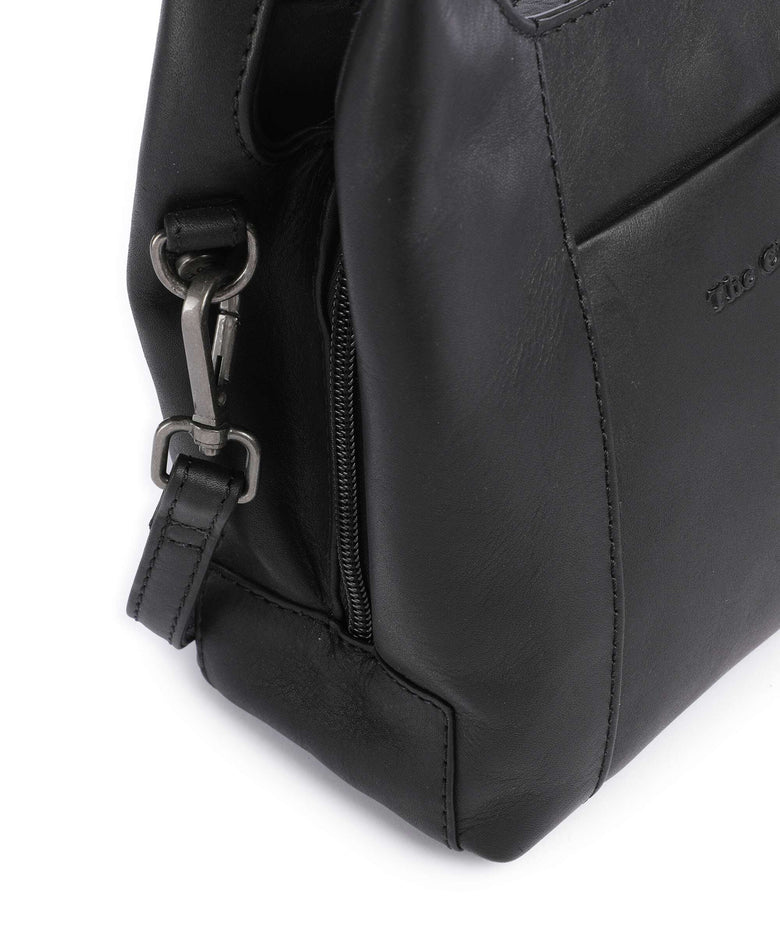 The Chesterfield Brand Wax Pull Up Cow Lunera Handbag black