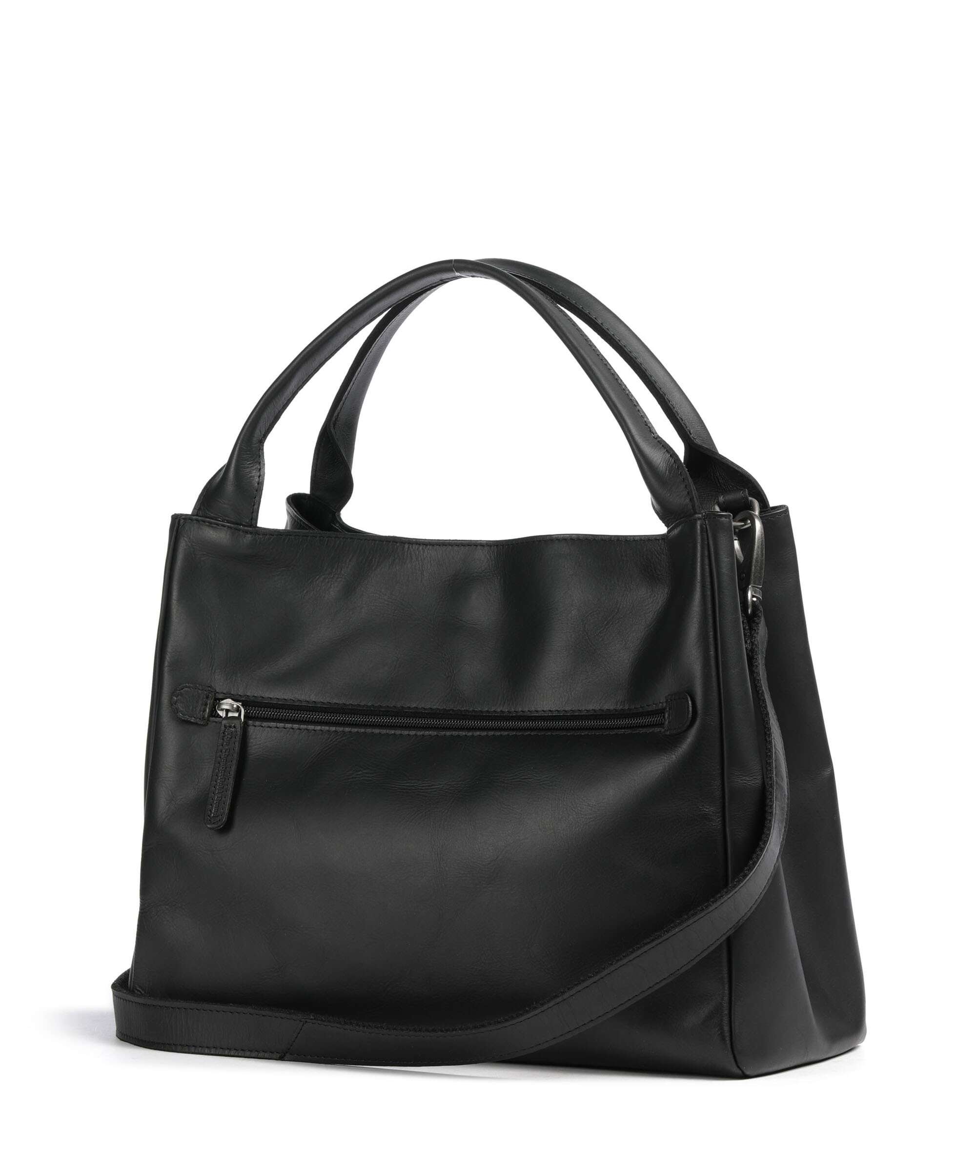 The Chesterfield Brand Wax Pull Up Cow Fioline Handbag black