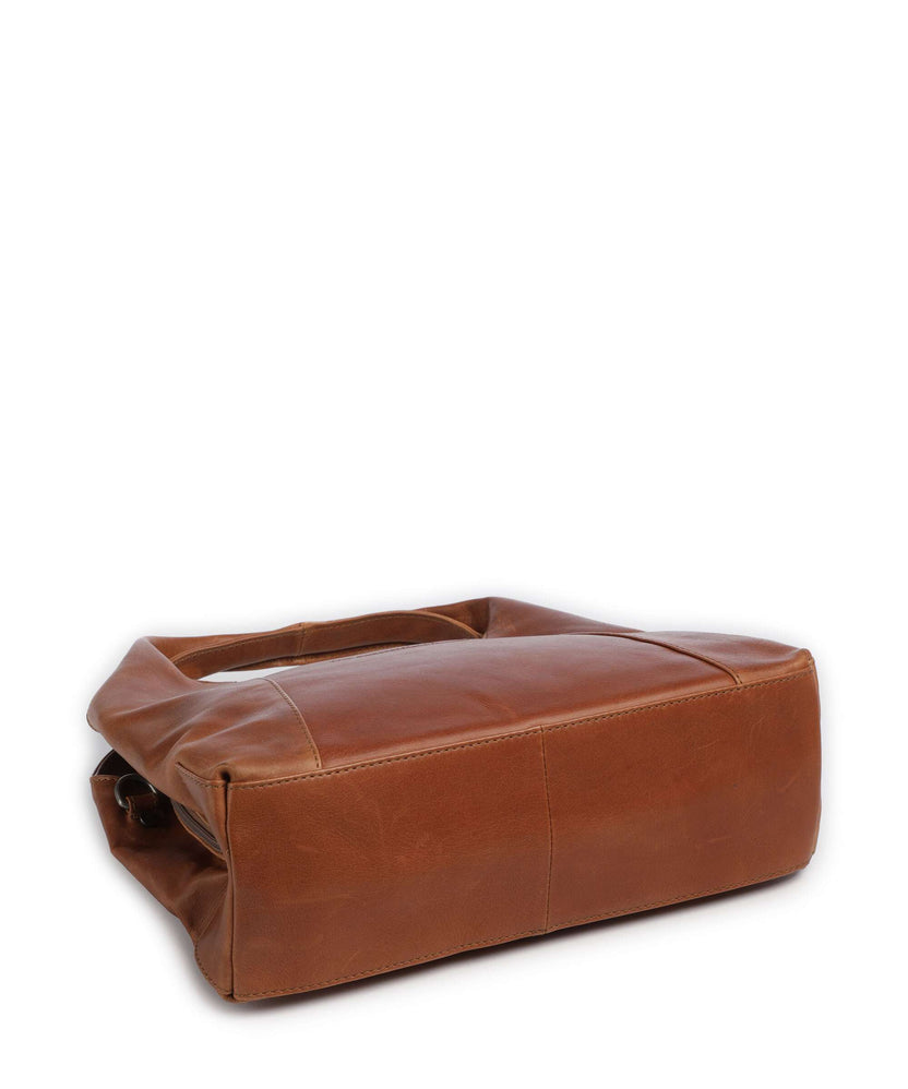 The Chesterfield Brand Wax Pull Up Cow Salina Handbag cognac