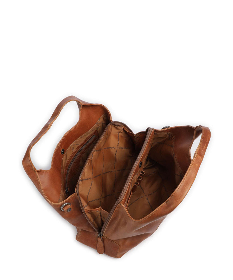 The Chesterfield Brand Wax Pull Up Cow Salina Handbag cognac