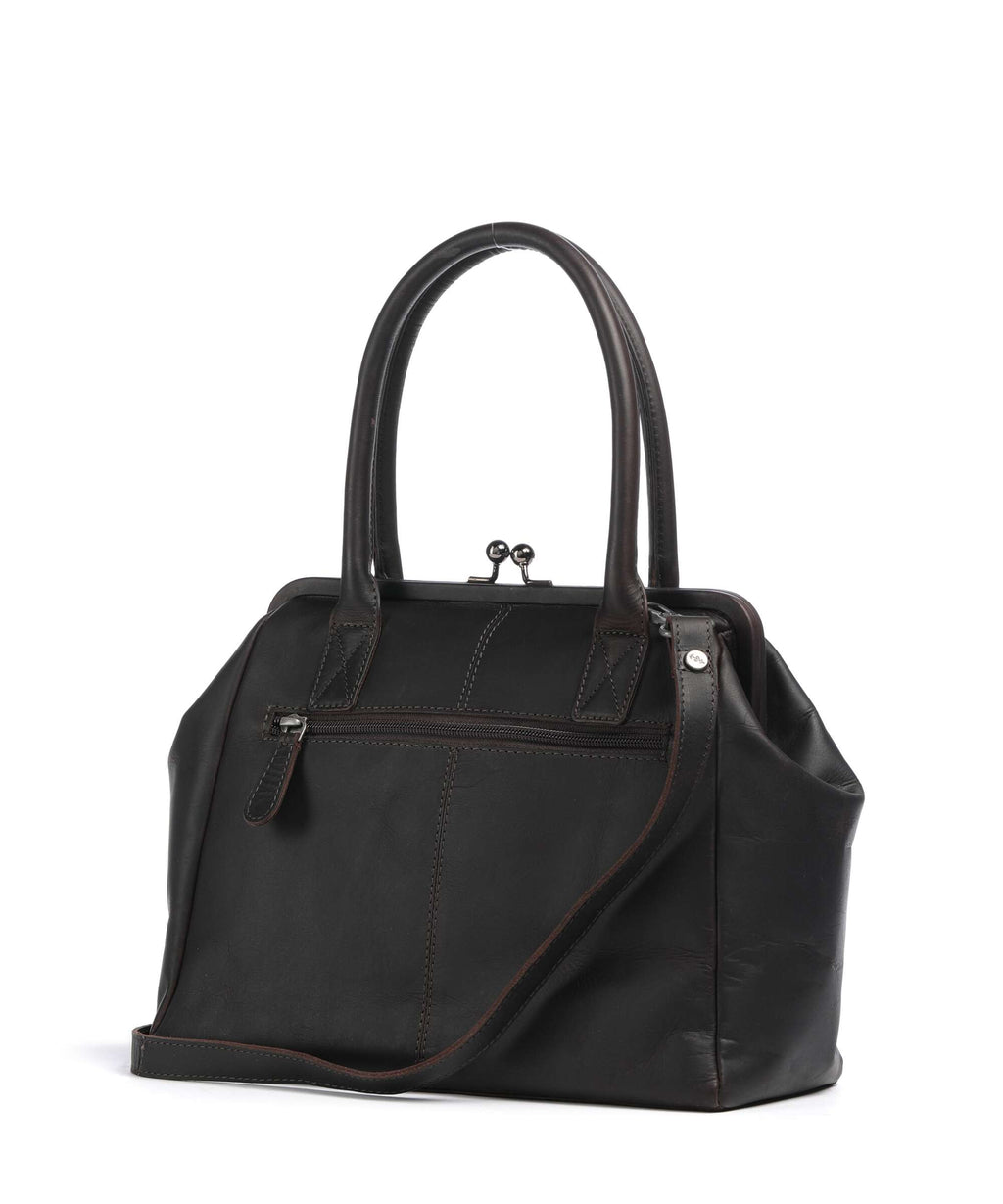 The Chesterfield Brand Wax Pull Up Cow Dorin Shoulder bag brown