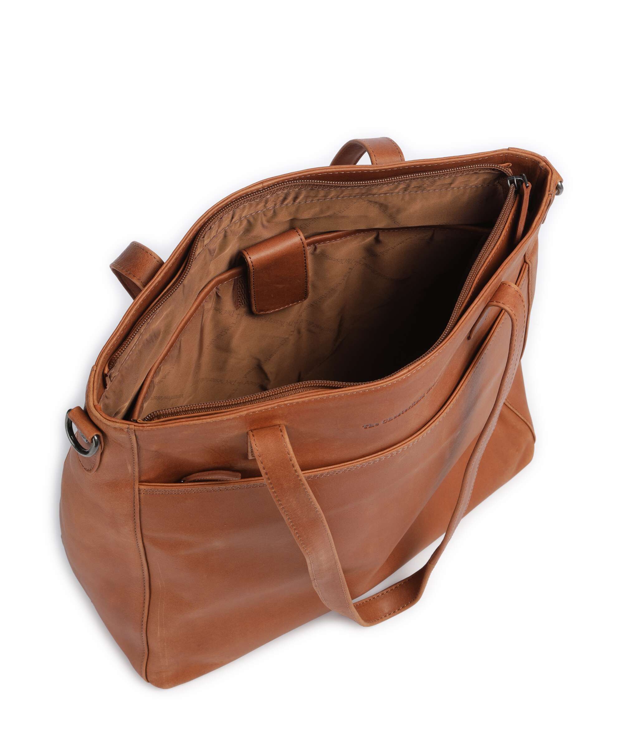 The Chesterfield Brand Wax Pull Up Cow Mosel Tote bag cognac