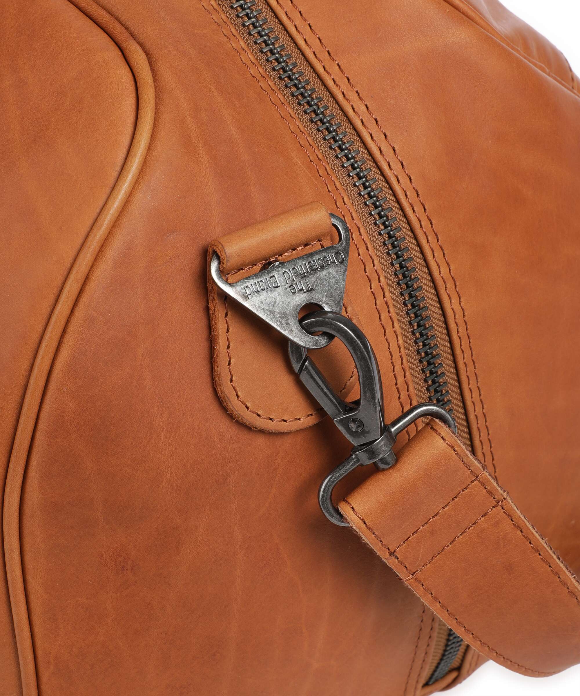 The Chesterfield Brand Wax Pull Up Cow Volenza Weekend bag cognac
