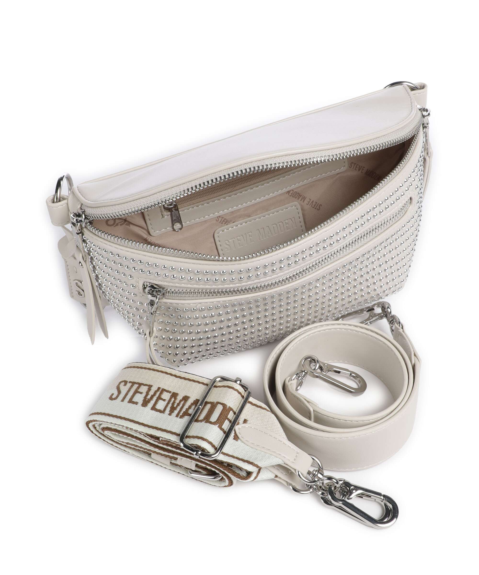 Steve Madden BCLARKES Crossbody bag bone/silver