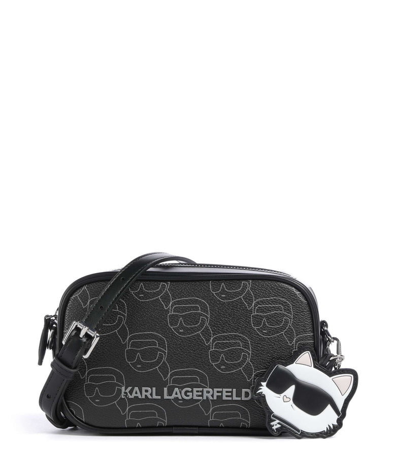 Karl Lagerfeld Ikon Mono Crossbody bag black
