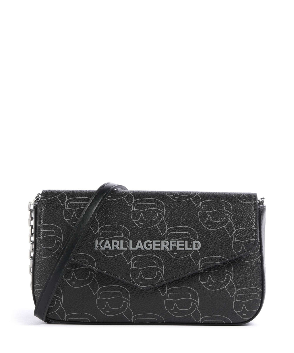 Karl Lagerfeld Ikon Mono Crossbody bag black