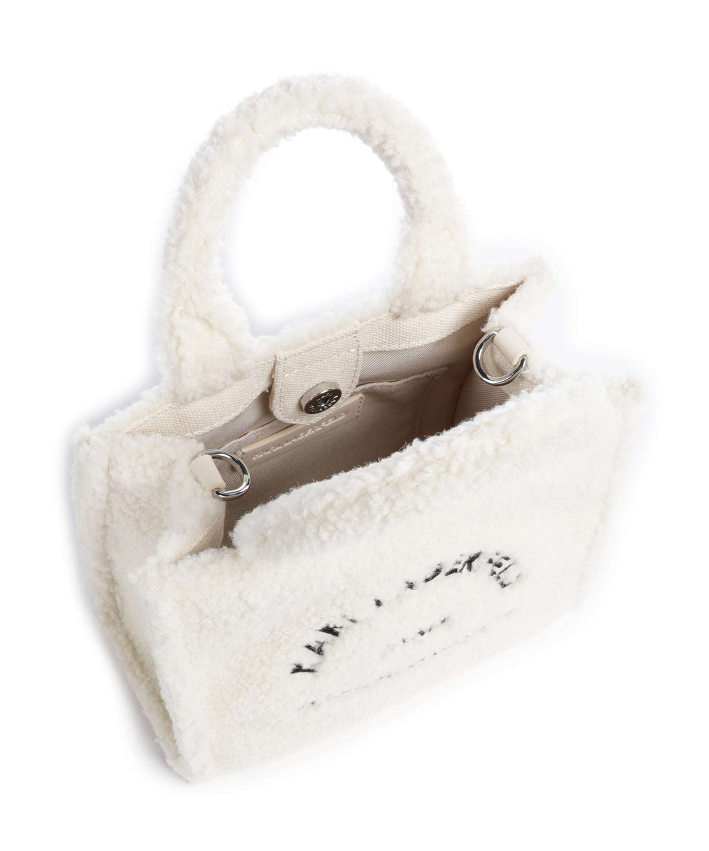 Karl Lagerfeld K/Rue St Guillaume Mini Crossbody bag off white