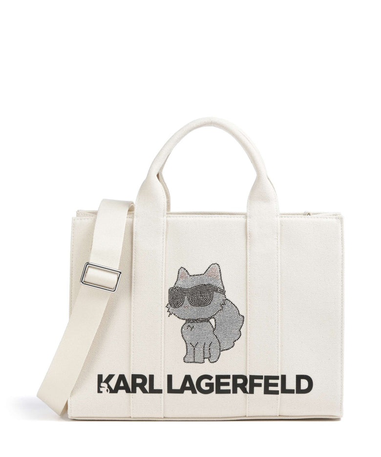 Karl Lagerfeld Ikon Choupette Medium Handbag natural