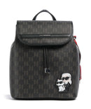 Karl Lagerfeld Ikon Monogram Small Backpack brown/kl mono