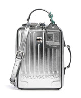 Karl Lagerfeld Ikon Suitcase Crossbody bag silver