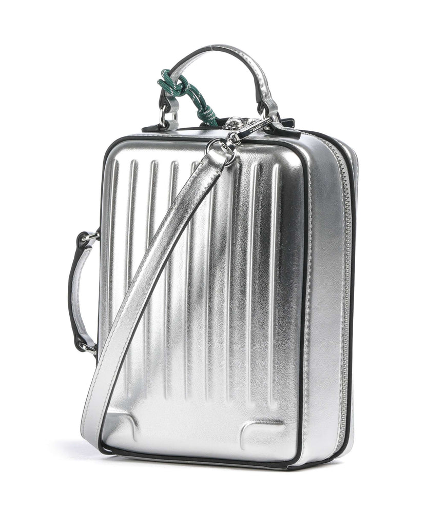 Karl Lagerfeld Ikon Suitcase Crossbody bag silver
