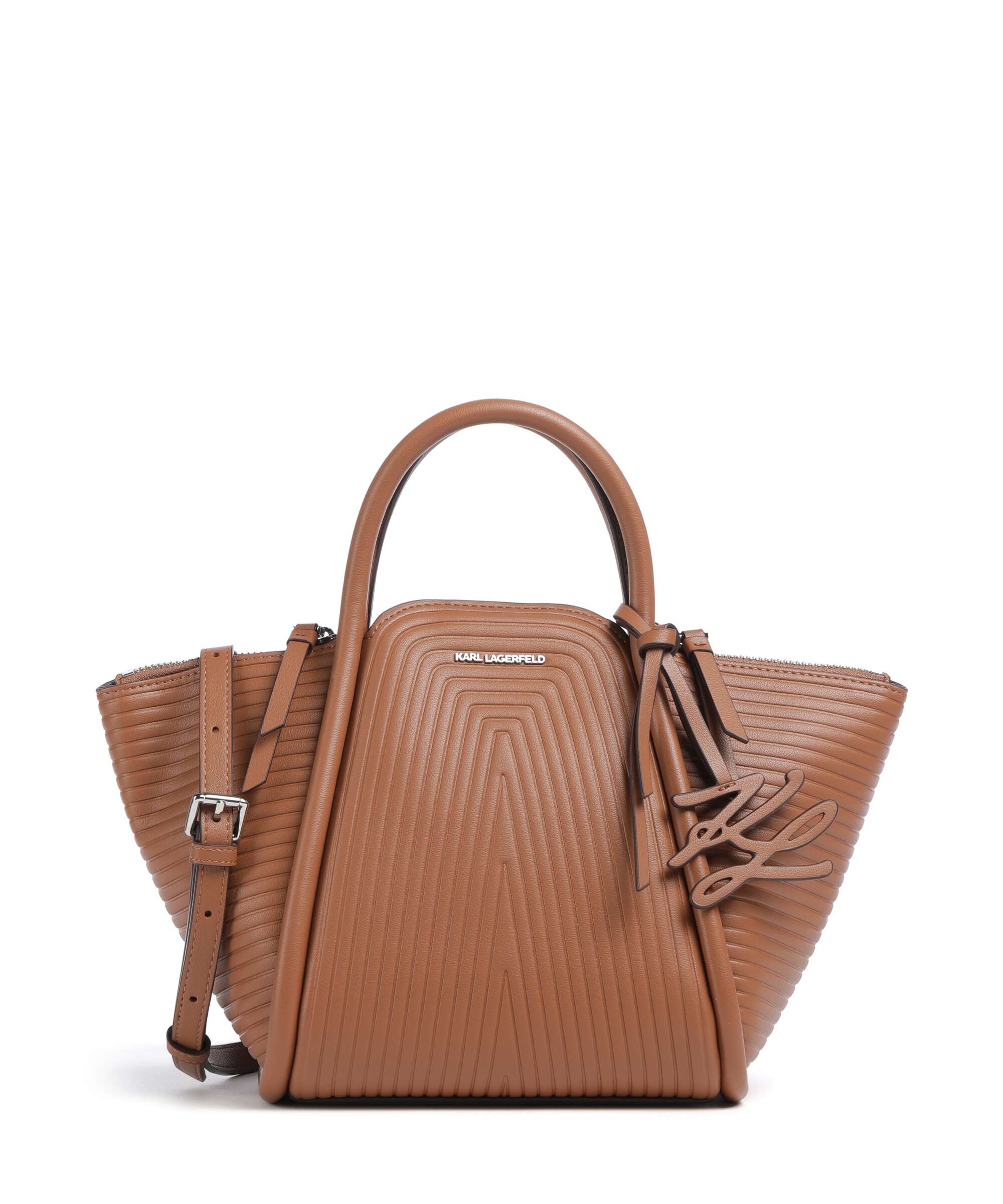 KARL LAGERFELD ブラウンレザー ビジネスバッグ KARL LAGERFELD RUE ST-GUILLAUME - Tote bag - brown - Zalando.co.uk